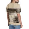 imageWIHOLL Womens Puff Short Sleeve Sweater 2025 Spring Summer Tops Trendy Business Casual Outfits Work Blouses ClothesApricotBlack