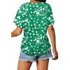 imageWIHOLL Womens Short Sleeve V Neck Dolman Tops with Side Shirring Loose Fit Shirts7clovers
