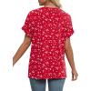 imageWIHOLL Womens Summer Tops Short Dolman Sleeve Shirts 2025 Fashion V Neck Outfits Clothes3red Spot