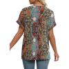 imageWIHOLL Womens Summer Tops Short Dolman Sleeve Shirts 2025 Fashion V Neck Outfits Clothes3vintage Boho