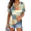 3-plaid Orange Blue