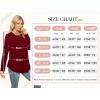 imageWIHOLL Long Sleeve Tunic Tops for Women Fashion T Shirts for Girls Curved Hem Coffee XL