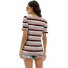 imageWIHOLL Tops for Women Summer Casual Ruffle Trim Sleeve Square Neck T Shirts2multicolor 3