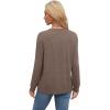 imageWIHOLL Womens Long Sleeve Shirts Loose Fits Fall Outfits Basic Casual Tunic Tops Crewneck ClothesCoffee