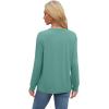 imageWIHOLL Womens Long Sleeve Shirts Loose Fits Fall Outfits Basic Casual Tunic Tops Crewneck ClothesLightgreen