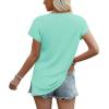 imageWIHOLL Womens Tops Basic Summer V Neck T Shirts Short Sleeve Dressy Casual Loose Fit Cute Tee Clothes Trendy Fashion Outfits2aqua