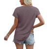 imageWIHOLL Womens Tops Basic Summer V Neck T Shirts Short Sleeve Dressy Casual Loose Fit Cute Tee Clothes Trendy Fashion Outfits3taupe