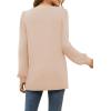imageWIHOLL Tunic Tops for Women Loose Fit Long Sleeve Shirts Square Neck Tops16khaki