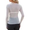 imageWIHOLL Womens Mesh Sheer Tops Sexy Crew Neck Summer Loose FIt Party Clubwear ShirtsA2 White