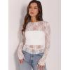imageWIHOLL Womens Mesh Sheer Tops Sexy Crew Neck Summer Loose FIt Party Clubwear ShirtsA3 White