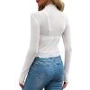 imageWIHOLL Womens Mesh Sheer Tops Sexy Crew Neck Summer Loose FIt Party Clubwear ShirtsB2 White