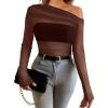 imageWIHOLL Womens Mesh Sheer Tops Sexy Crew Neck Summer Loose FIt Party Clubwear ShirtsDcaramel
