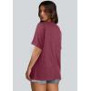 imageWIHOLL Womens Oversized Tshirts Summer Tops 2025 Short Sleeve V Neck Shirts Outfits Plus Size ClothesPurple
