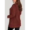 imageWIHOLL Womens Summer Tops Casual V Neck Puff Sleeve Soft Twist ShirtsCaramel Orange1