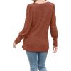 imageWIHOLL Womens Tops Dressy Casual Fall Sweaters Square Neck Fashion Clothes 20230caramel Orange