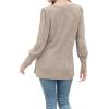 imageWIHOLL Womens Tops Dressy Casual Fall Sweaters Square Neck Fashion Clothes 20230khaki