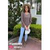 imageWIHOLL Womens Tops Dressy Casual Fall Sweaters Square Neck Fashion Clothes 20230pinkgrey