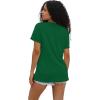 imageWIHOLL Summer Tops for Women Scoop Neck Basic Tees Short Sleeve Casual TShirts Loose FitDark Green