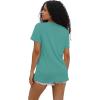 imageWIHOLL Summer Tops for Women Scoop Neck Basic Tees Short Sleeve Casual TShirts Loose FitLight Green