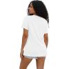 imageWIHOLL Summer Tops for Women Scoop Neck Basic Tees Short Sleeve Casual TShirts Loose FitWhite