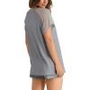 imageWIHOLL Summer Tops for Women V Neck TShirts Swiss Dot Short Sleeve Shirts Casual Fashion Blouses2grey