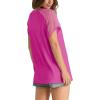 imageWIHOLL Summer Tops for Women V Neck TShirts Swiss Dot Short Sleeve Shirts Casual Fashion Blouses2pink