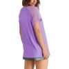 imageWIHOLL Summer Tops for Women V Neck TShirts Swiss Dot Short Sleeve Shirts Casual Fashion BlousesLilac