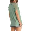 imageWIHOLL Summer Tops for Women V Neck TShirts Swiss Dot Short Sleeve Shirts Casual Fashion BlousesSage Green
