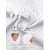 imageWIHOLL Womens Tops Short Sleeve Basic Summer V Neck T Shirts Dressy Casual Loose Fit Eyelet Tees Cute Flowy Fashion OutfitsWhite