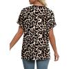 imageWIHOLL Womens Summer Tops Short Dolman Sleeve Shirts 2025 Fashion V Neck Outfits Clothes3leopard