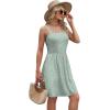 imageWIHOLL Summer Dresses for Women 2025 Curvy Fahion Floral Sundresses Beach Vacation ClothesGreen Floral