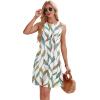 imageWIHOLL Summer Dresses for Women 2025 Loose Crew Neck Sleeveless Sundresses Casual Swimsuit Coverup with PocketsFloral 03