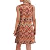 imageWIHOLL Summer Dresses for Women 2025 Loose Crew Neck Sleeveless Sundresses Casual Swimsuit Coverup with PocketsFloral 04