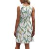 imageWIHOLL Womens Summer Dress 2025 ALine Sleeveless Casual Sundress with Pockets FloralSolidFloral02