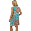 imageWIHOLL Womens Summer Dresses Loose Fit V Neck Sleeveless Sundresses Beach Hawaiian Dress with PocketsFloral Boho2