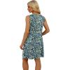 imageWIHOLL Womens Summer Dresses Loose Fit V Neck Sleeveless Sundresses Beach Hawaiian Dress with PocketsFloral Viola