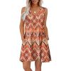 imageWIHOLL Womens Summer Dresses Loose Fit V Neck Sleeveless Sundresses Beach Hawaiian Dress with PocketsFloral Boho