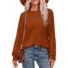 imageWIHOLL Womens Long Sleeve Shirts Loose Fits Fall Outfits Basic Casual Tunic Tops Crewneck Clothes1camarel
