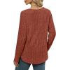 imageWIHOLL Long Sleeve Shirts for Women V Neck Tops Tunic Fall Winter Sweaters 2025 Clothes1caramel
