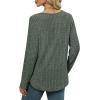 imageWIHOLL Long Sleeve Shirts for Women V Neck Tops Tunic Fall Winter Sweaters 2025 Clothes1deepgreen