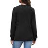 imageWIHOLL Long Sleeve Shirts for Women V Neck Tops Tunic Fall Winter Sweatshirts 2025 Clothes1black