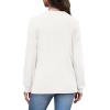 imageWIHOLL Long Sleeve Shirts for Women V Neck Tops Tunic Fall Winter Sweatshirts 2025 Clothes1white