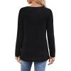 imageWIHOLL Long Sleeve Shirts for Women Crewneck Tops Tunic Fall Winter Sweatshirts 2025 Clothes1black