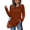 imageWIHOLL Long Sleeve Shirts for Women Crewneck Tops Tunic Fall Winter Sweatshirts 2025 Clothes1camarel