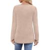 imageWIHOLL Long Sleeve Shirts for Women Crewneck Tops Tunic Fall Winter Sweatshirts 2025 ClothesApricot