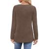 imageWIHOLL Long Sleeve Shirts for Women Crewneck Tops Tunic Fall Winter Sweatshirts 2025 ClothesCoffee