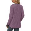 imageWIHOLL Long Sleeve Shirts for Women Lightweight Sweaters Fall Outfits 2025 Color Block Winter Clothing Dressy Casual Soft04purple