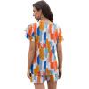 imageWIHOLL Summer Outfits for Women 2 Piece Short Sleeve V Neck Lounge Sets Casual2colorful