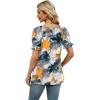 imageWIHOLL Womens Summer Tops Short Sleeve Shirts Smocked Puff Sleeve Blouses Casual Loose Fit Trendy Clothes S3XLB  Print a