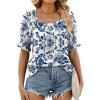 B - Blue Floral Print